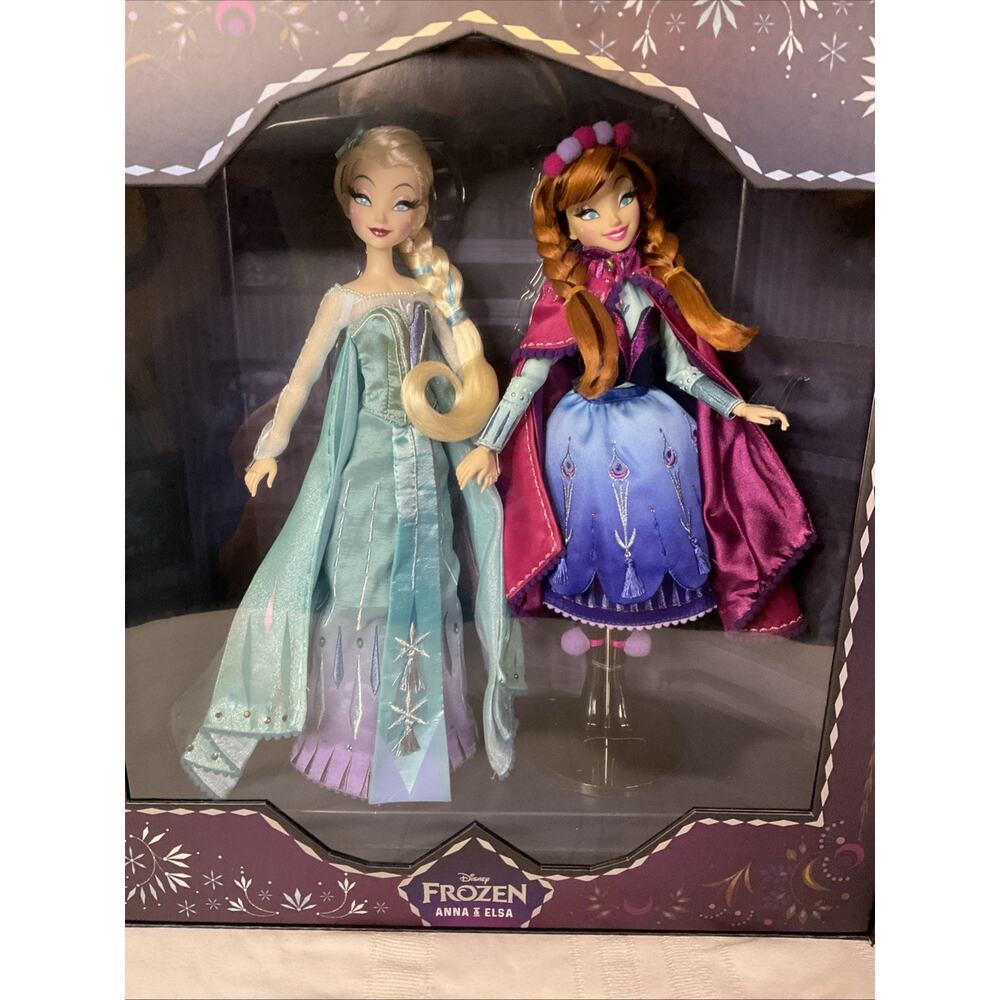 NEW NIB DISNEY FROZEN ANNA & ELSA COLLECTOR DOLL SET BRITTNEY LEE 1/5700